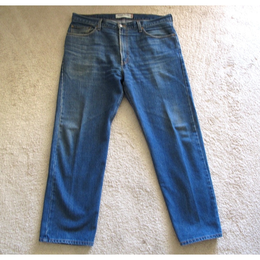 Levi's 505 Regular Fit Straight Leg Blue Denim Jeans Men's Size 38 x 30